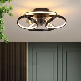 Ventilatore da soffitto unico e luce Ventilatore da soffitto moderno con luci