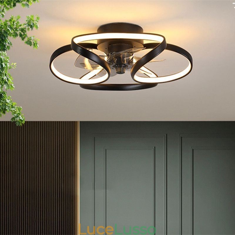 Ventilatore da soffitto unico e luce Ventilatore da soffitto moderno con luci