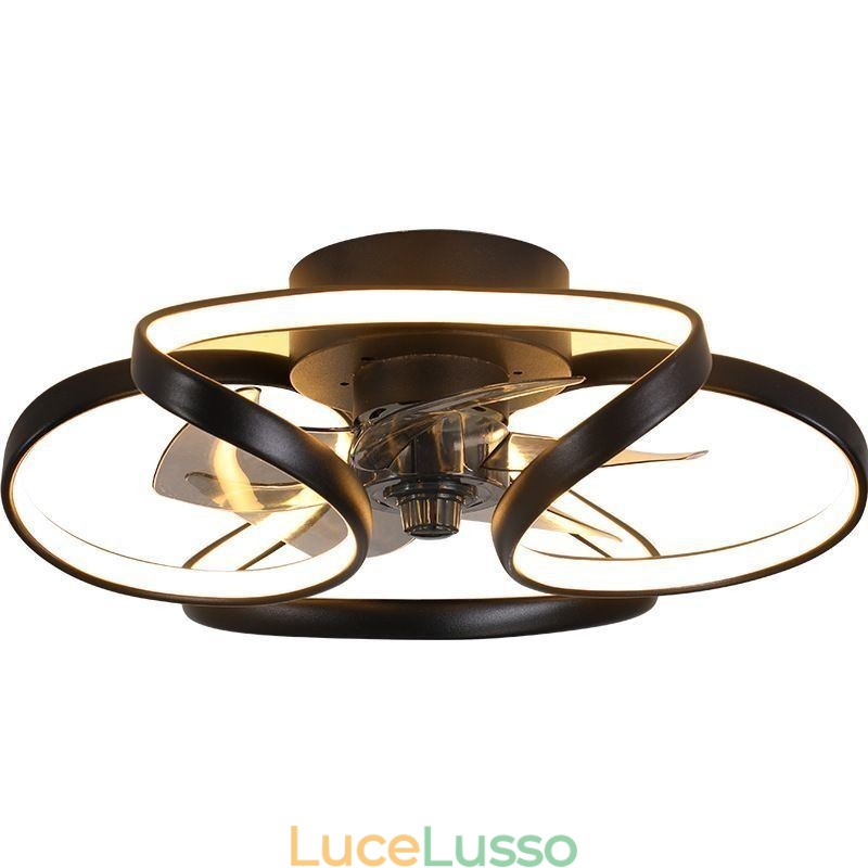 Ventilatore da soffitto unico e luce Ventilatore da soffitto moderno con luci