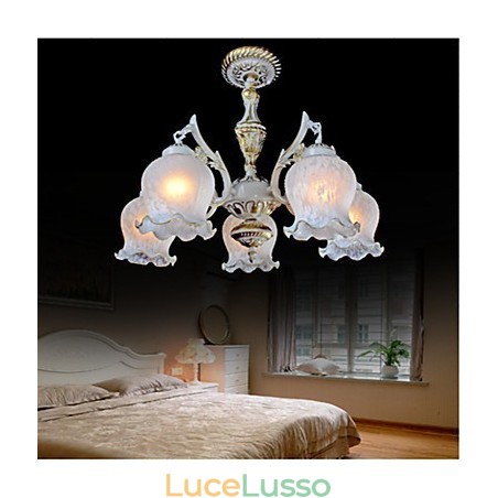 Lampadario Tradizionale Classico Vintage Retro Metallo Lampadario Tradizionale Classico Vintage Retro Metallo