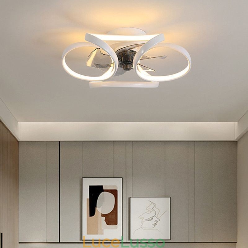 Ventilatore da soffitto unico e luce Ventilatore da soffitto moderno con luci