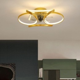 Ventilatore da soffitto unico e luce Ventilatore da soffitto moderno con luci