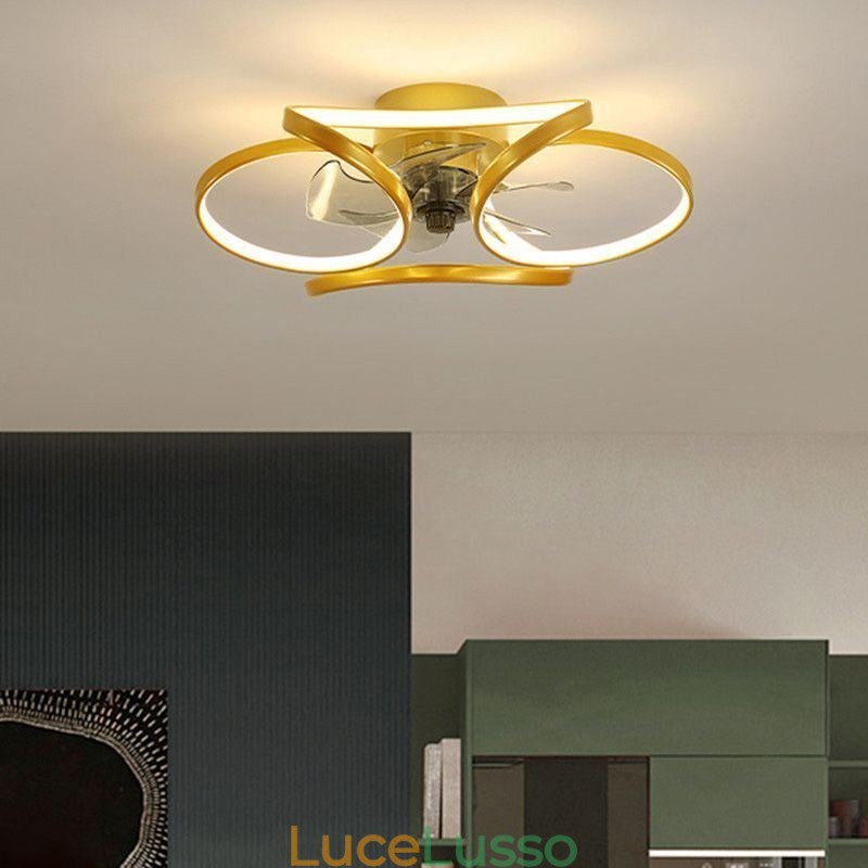Ventilatore da soffitto unico e luce Ventilatore da soffitto moderno con luci