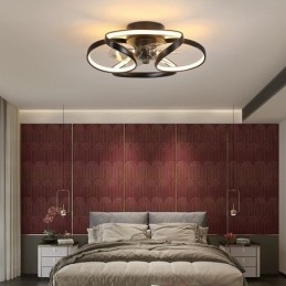Ventilatore da soffitto unico e luce Ventilatore da soffitto moderno con luci