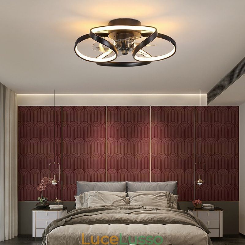 Ventilatore da soffitto unico e luce Ventilatore da soffitto moderno con luci