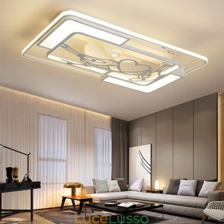 Moderni ventilatori da soffitto rettangolari Moderni ventilatori da soffitto rettangolari