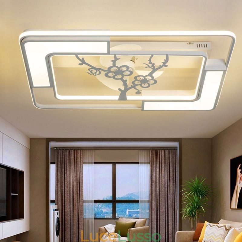 Moderni ventilatori da soffitto rettangolari