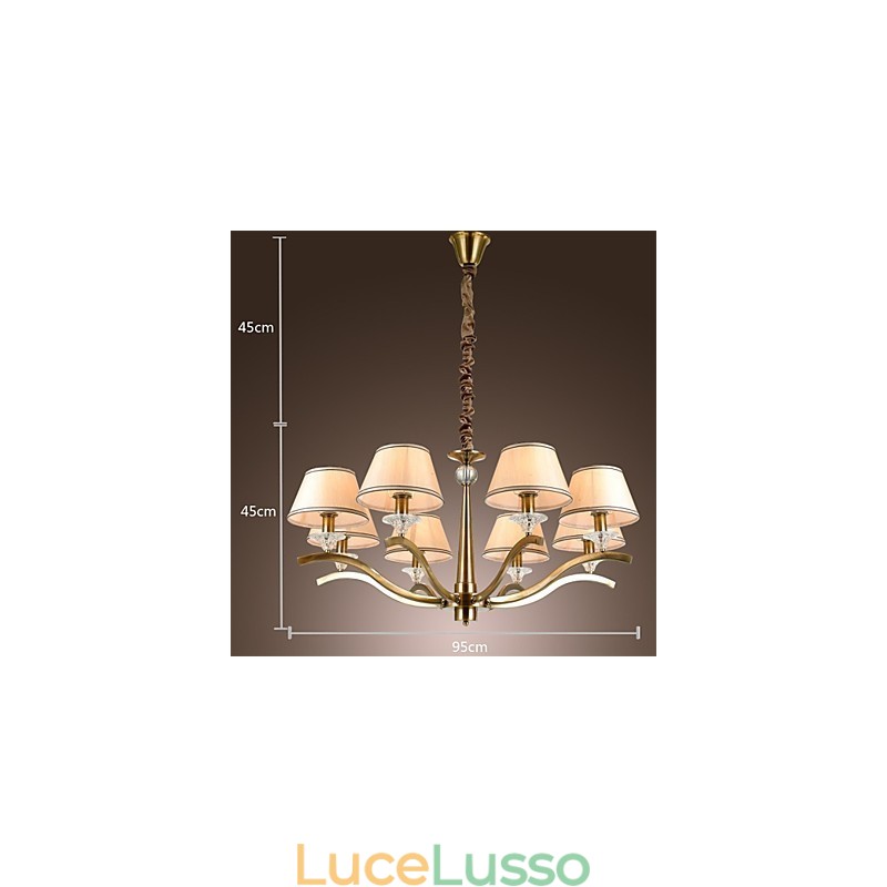 Moderno Contemporaneo Tradizionale Classico Rustico Lodge Vintage Country Island Lampadario in metallo ottone