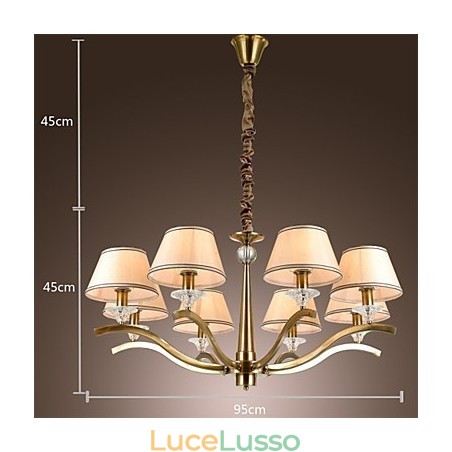 Moderno Contemporaneo Tradizionale Classico Rustico Lodge Vintage Country Island Lampadario in metallo ottone Moderno Contemporaneo Tradizionale Classico Rustico Lodge Vintage Country Island Lampadario in metallo ottone