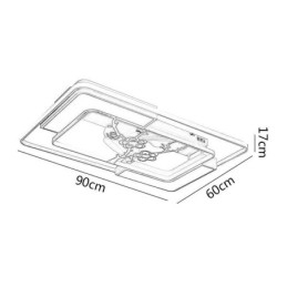 Moderni ventilatori da soffitto rettangolari