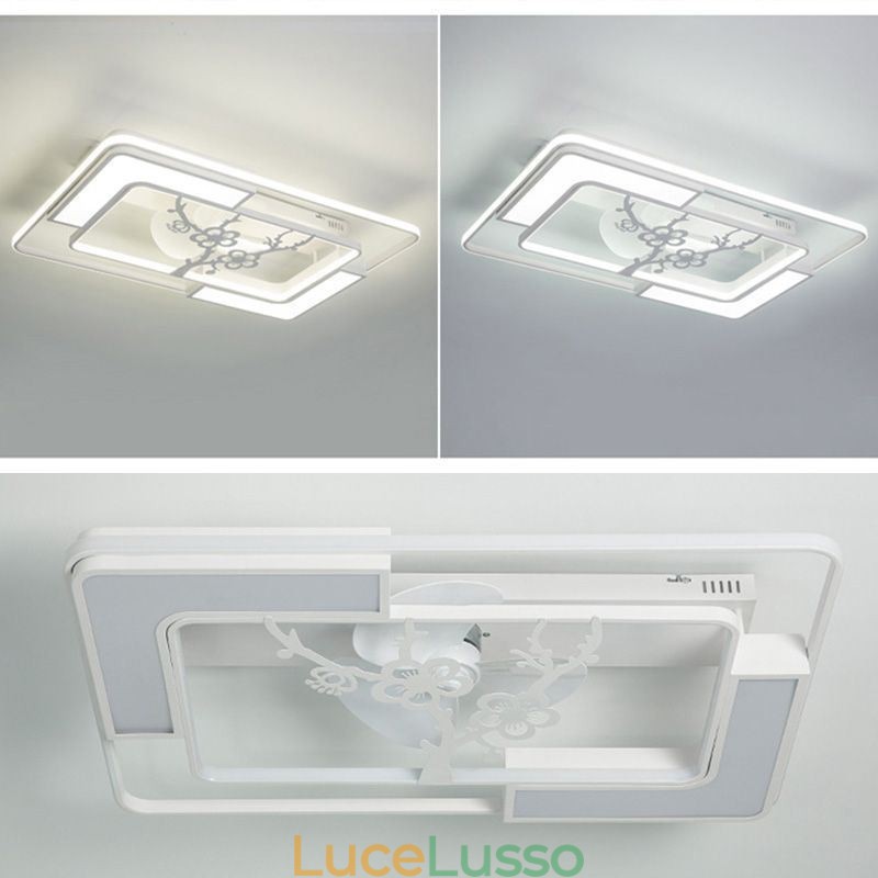 Moderni ventilatori da soffitto rettangolari