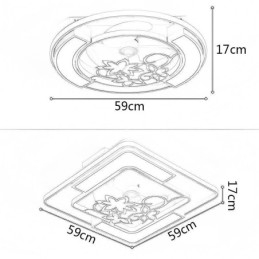 Ventilatori da soffitto in stile europeo con luce