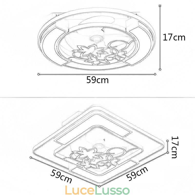 Ventilatori da soffitto in stile europeo con luce