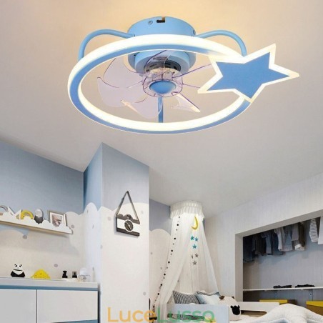 Ventilatore da soffitto a forma di cartone animato, lampada da soffitto creativa per bambini Ventilatore da soffitto a forma di cartone animato, lampada da soffitto creativa per bambini