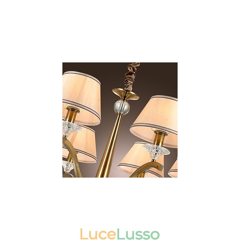 Moderno Contemporaneo Tradizionale Classico Rustico Lodge Vintage Country Island Lampadario in metallo ottone