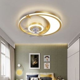 Lampada da soffitto con ventilatore a soffitto Moon Creatività