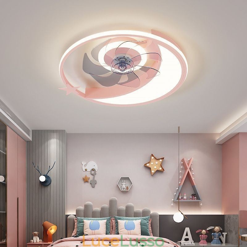 Lampada da soffitto con ventilatore a soffitto Moon Creatività