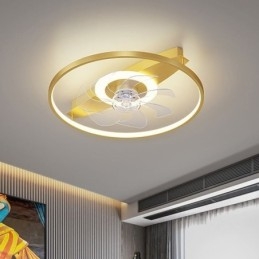 Ventilatore da soffitto moderno con luci, telecomando, lampada Ventilador