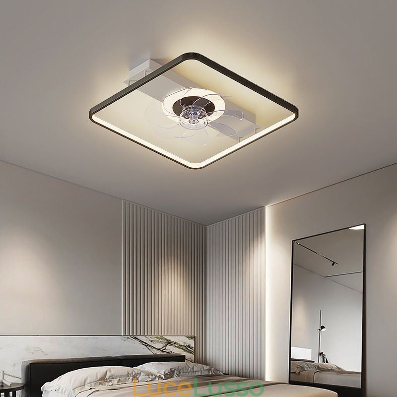 Ventilatore da soffitto moderno con luci, telecomando, lampada Ventilador