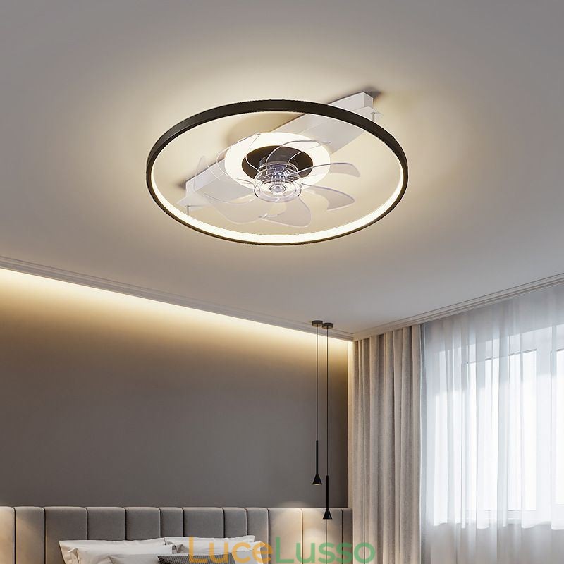 Ventilatore da soffitto moderno con luci, telecomando, lampada Ventilador