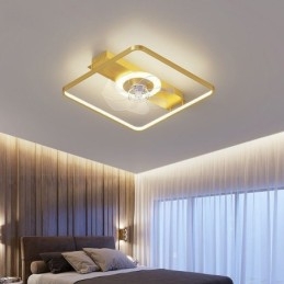 Ventilatore da soffitto moderno con luci, telecomando, lampada Ventilador