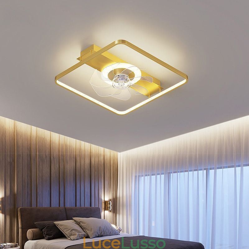 Ventilatore da soffitto moderno con luci, telecomando, lampada Ventilador