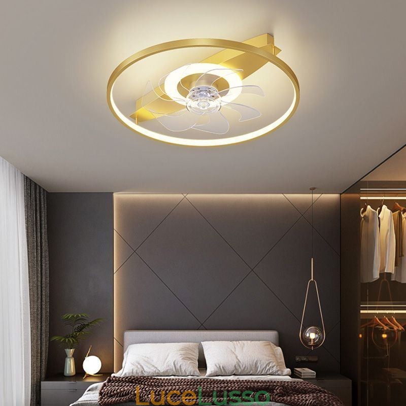 Ventilatore da soffitto moderno con luci, telecomando, lampada Ventilador