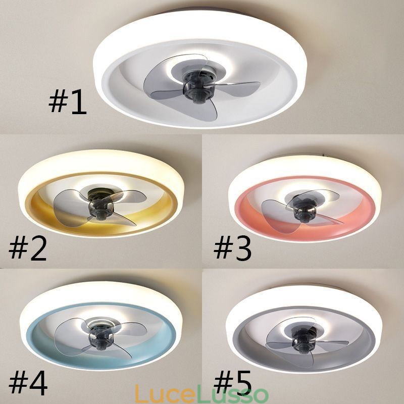 Ventilatore da soffitto moderno con luci, telecomando, ventilatore da soffitto