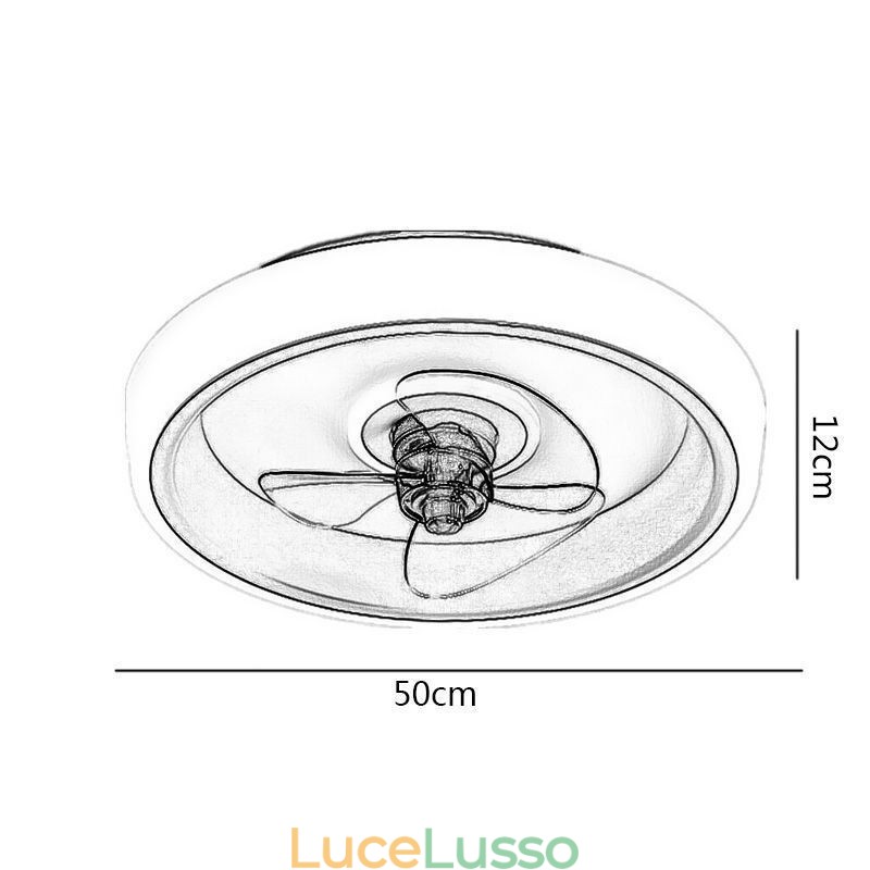 Ventilatore da soffitto moderno con luci, telecomando, ventilatore da soffitto