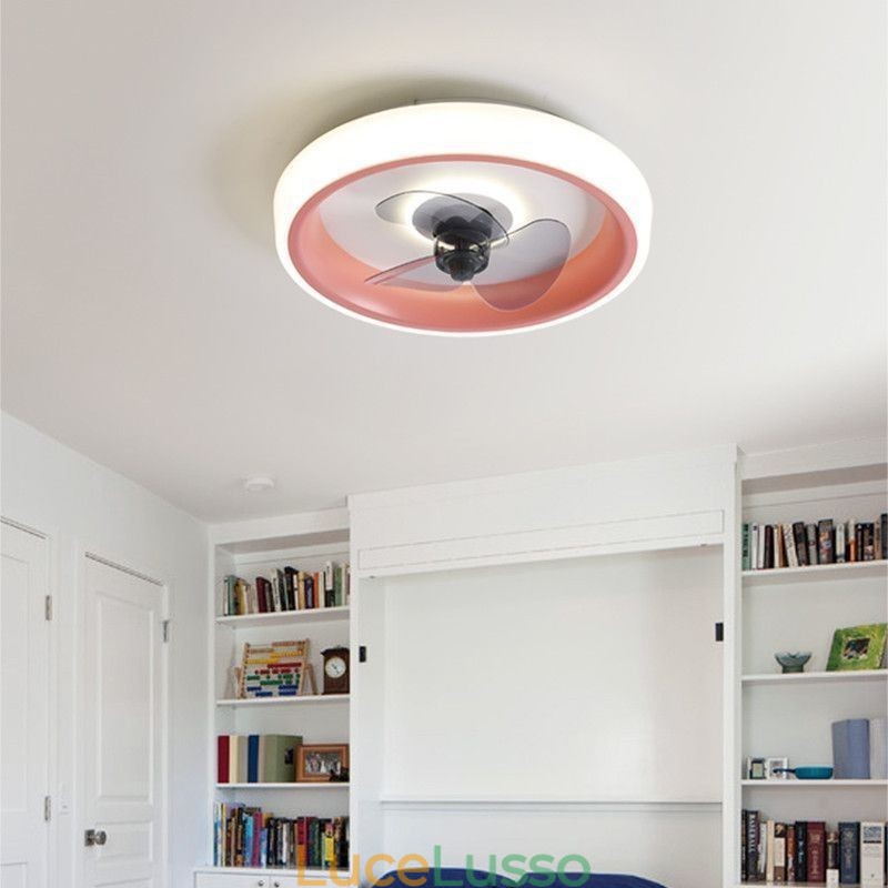 Ventilatore da soffitto moderno con luci, telecomando, ventilatore da soffitto