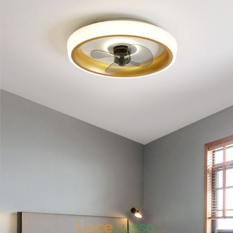 Ventilatore da soffitto moderno con luci, telecomando, ventilatore da soffitto