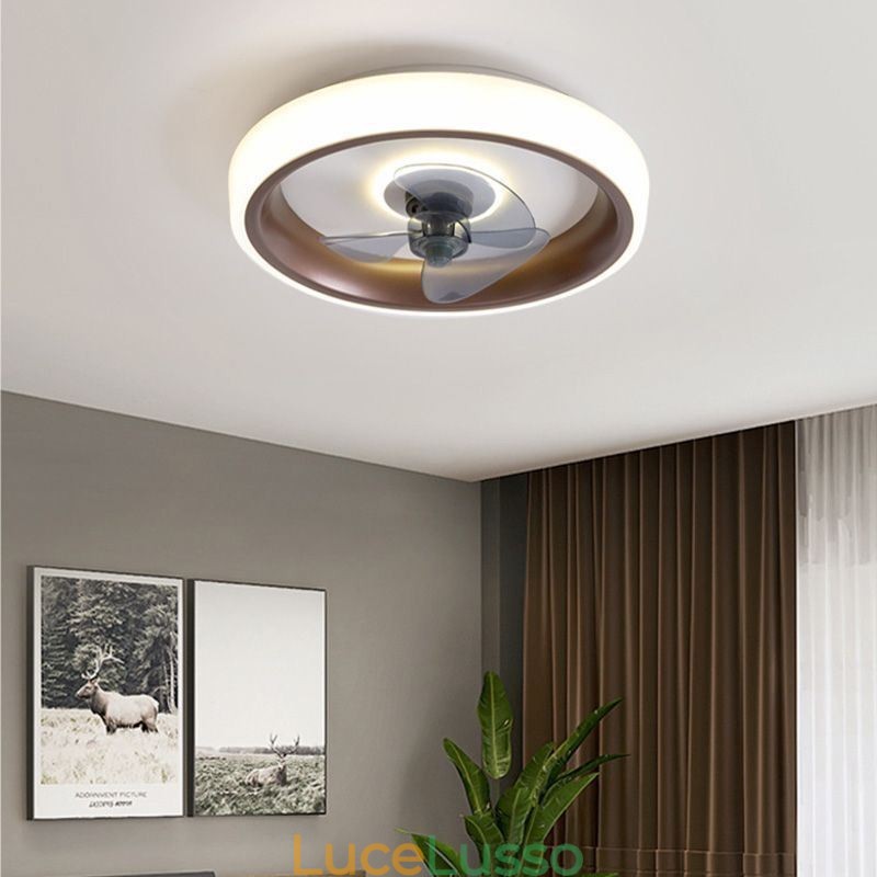 Ventilatore da soffitto moderno con luci, telecomando, ventilatore da soffitto