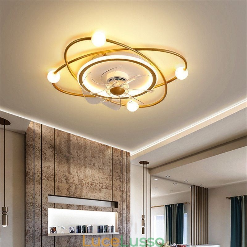 Ventilatori da soffitto moderni Illuminazione interna Sala da pranzo