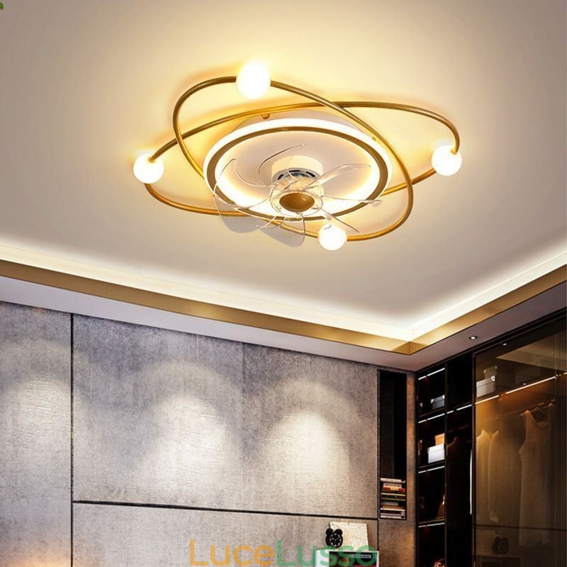 Ventilatori da soffitto moderni Illuminazione interna Sala da pranzo
