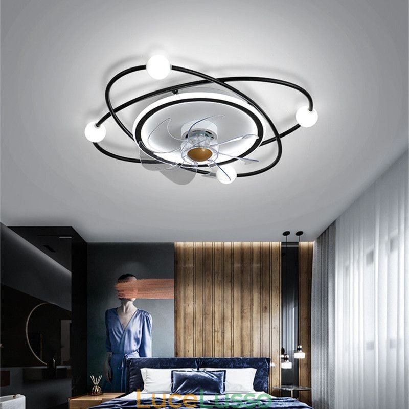 Ventilatori da soffitto moderni Illuminazione interna Sala da pranzo