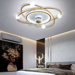 Ventilatori da soffitto moderni Illuminazione interna Sala da pranzo