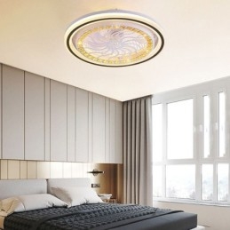 Ventilatore da soffitto intelligente con decorazione a dimmerazione continua della luce