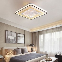 Ventilatore da soffitto intelligente con decorazione a dimmerazione continua della luce
