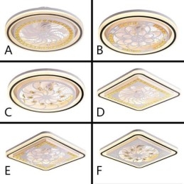 Ventilatore da soffitto intelligente con decorazione a dimmerazione continua della luce