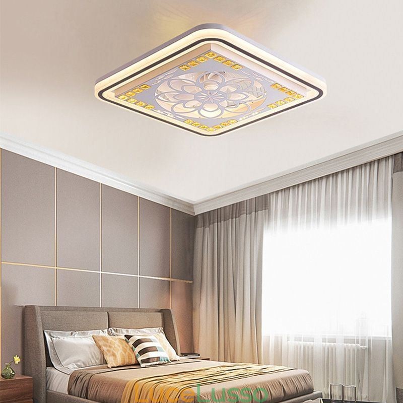 Ventilatore da soffitto intelligente con decorazione a dimmerazione continua della luce