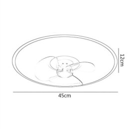 Ventilatore da soffitto Macaron con telecomando Decor Ventilateur