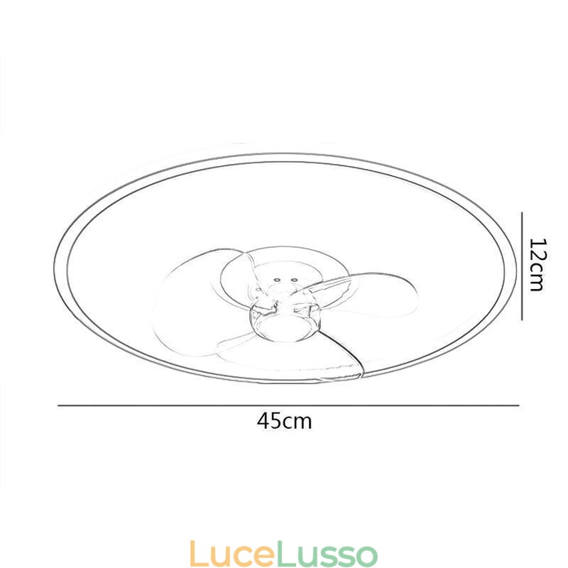 Ventilatore da soffitto Macaron con telecomando Decor Ventilateur