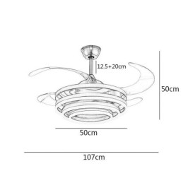 Lampadario con ventilatore a inverter creativo