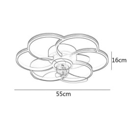 Ventilatori da soffitto con luci Lampadario Ventilatore