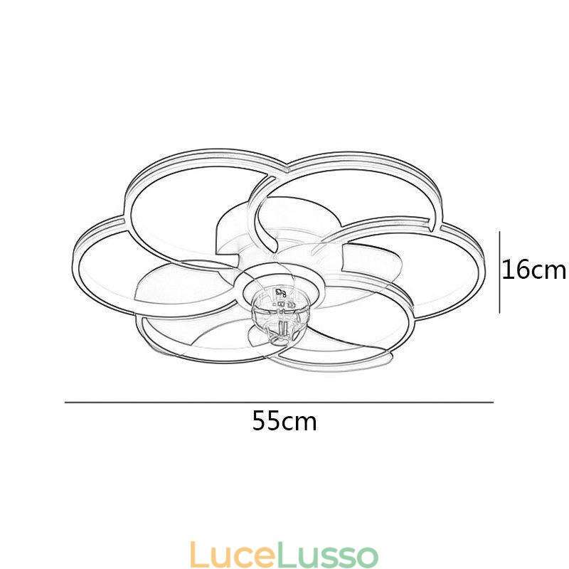 Ventilatori da soffitto con luci Lampadario Ventilatore