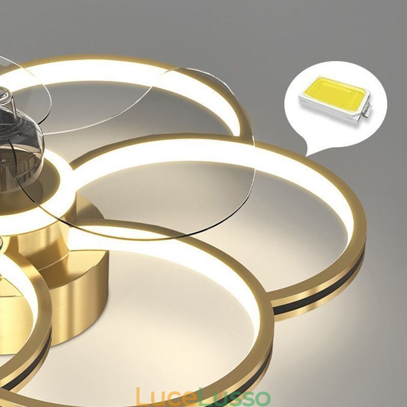 Ventilatori da soffitto con luci Lampadario Ventilatore