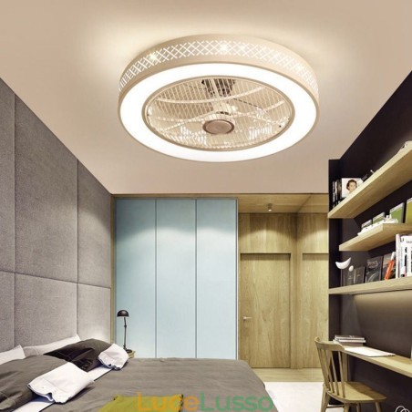 Ventilatore da soffitto ultra sottile Ventilatore da soffitto invisibile con luce Ventilatore da soffitto ultra sottile Ventilatore da soffitto invisibile con luce