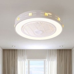 Ventilatore da soffitto ultra sottile Ventilatore da soffitto invisibile con luce