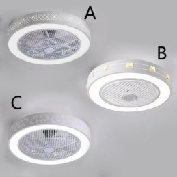 Ventilatore da soffitto ultra sottile Ventilatore da soffitto invisibile con luce