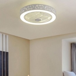 Ventilatore da soffitto ultra sottile Ventilatore da soffitto invisibile con luce